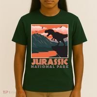 Vintage Jurassic National Park Poster T-Shirt thumb 4
