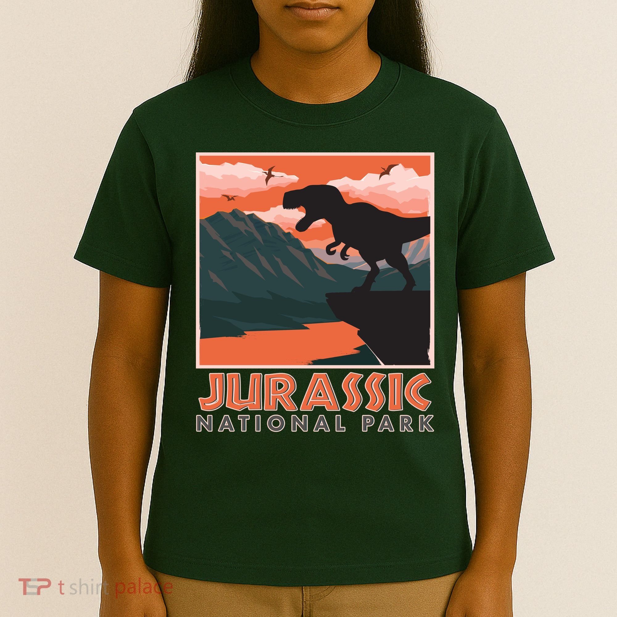 Vintage Jurassic National Park Poster T-Shirt