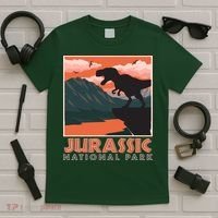 Vintage Jurassic National Park Poster T-Shirt thumb 5