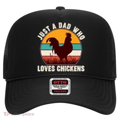 Vintage Just A Dad Who Loves Chickens Hat