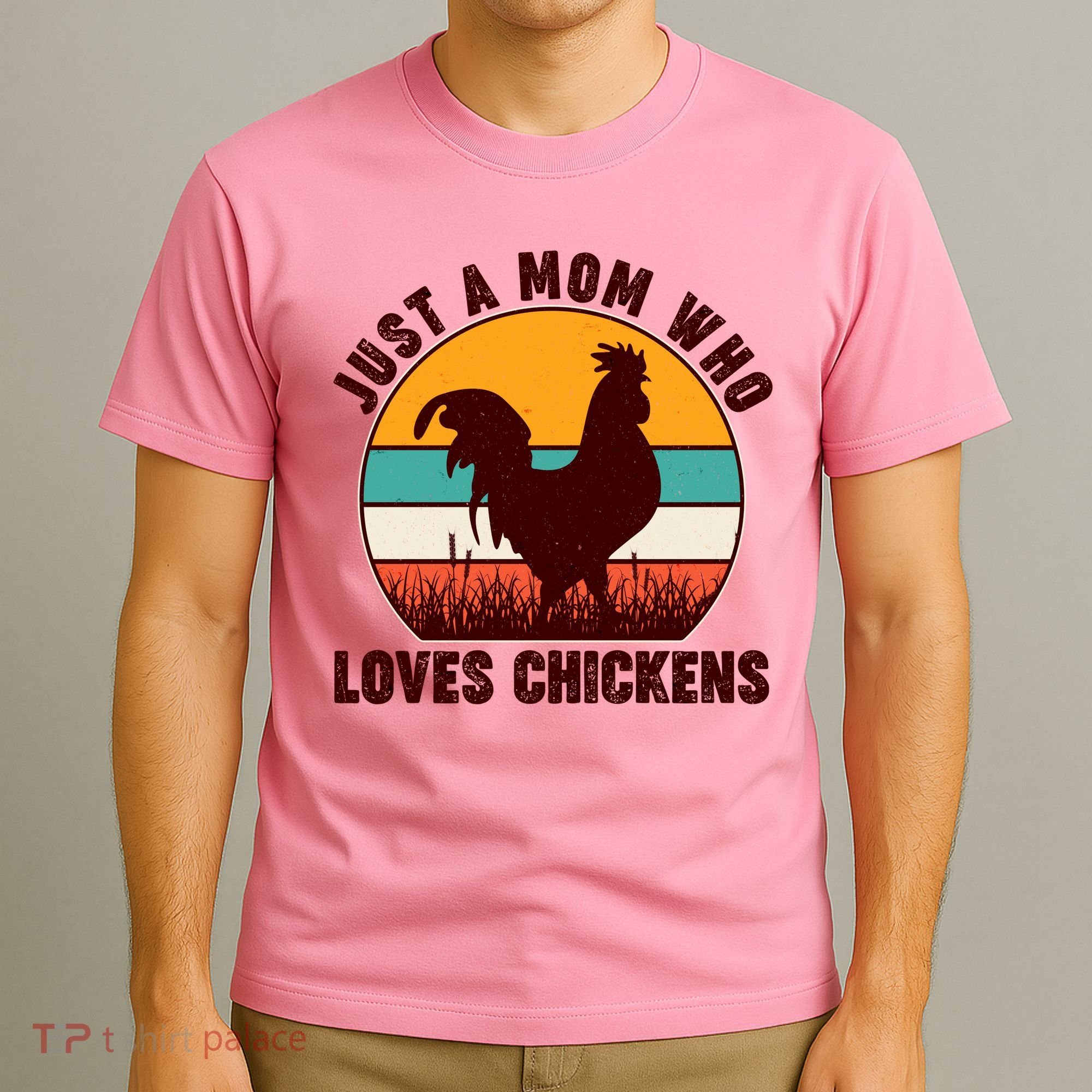 Vintage Just A Mom Who Loves Chickens T-Shirt