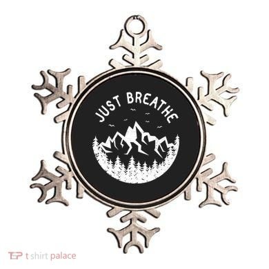 Vintage Just Breathe Nature Adventure Ornament