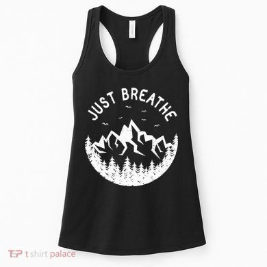 Vintage Just Breathe Nature Adventure Women's Tank Top