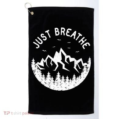 Vintage Just Breathe Nature Adventure Golf Towel