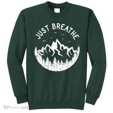 Vintage Just Breathe Nature Adventure Sweatshirt