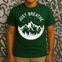 Vintage Just Breathe Nature Adventure T-Shirt thumb 3
