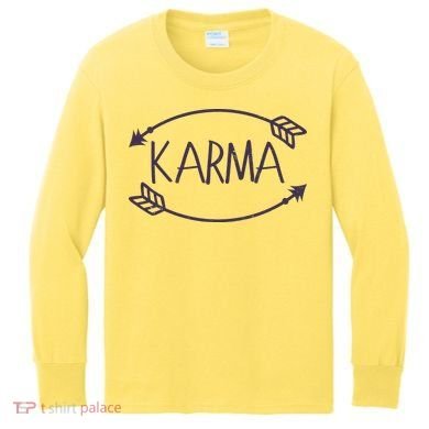 Vintage Karma Arrows Kids Long Sleeve Shirt