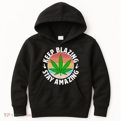 Vintage Keep Blazing Stay Amazing Kids Hoodie