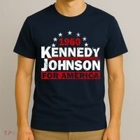 Vintage Kennedy Johnson 1960 For America T-Shirt thumb 3