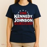 Vintage Kennedy Johnson 1960 For America T-Shirt thumb 4