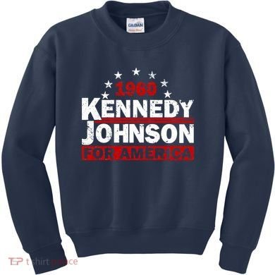 Vintage Kennedy Johnson 1960 For America Kids Sweatshirt