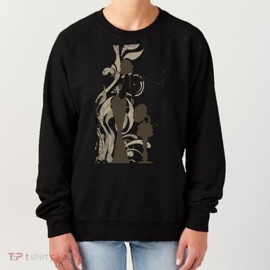 Vintage Lady Smoking Record Player Women's Sweatshirt