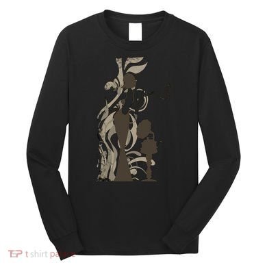 Vintage Lady Smoking Record Player Long Sleeve Shirt