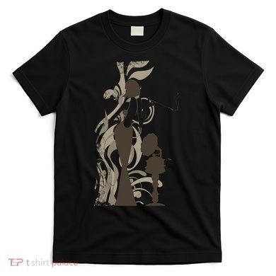 Vintage Lady Smoking Record Player T-Shirt