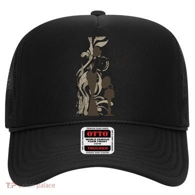 Vintage Lady Smoking Record Player Hat