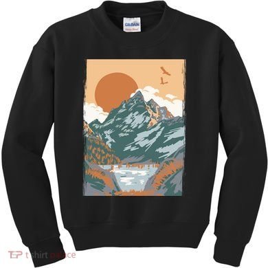 Vintage Landscape Kids Sweatshirt