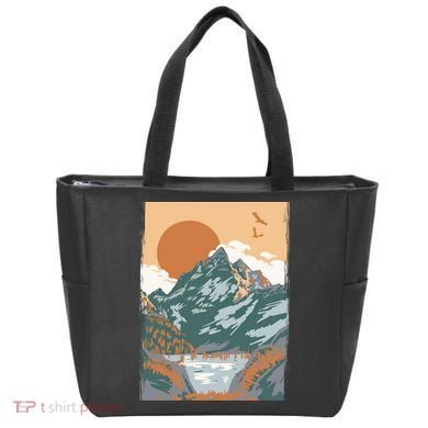 Vintage Landscape Tote Bag