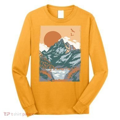 Vintage Landscape Long Sleeve Shirt