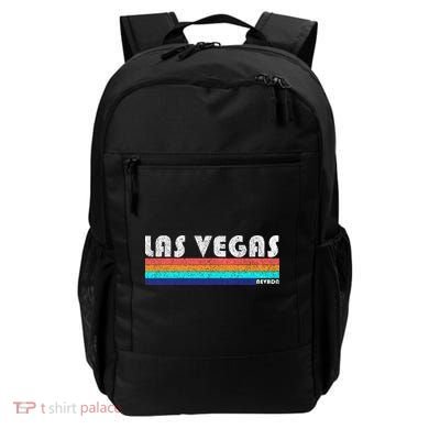 Vintage Las Vegas Nevada Stripe Logo Backpack