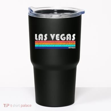Vintage Las Vegas Nevada Stripe Logo Tumbler