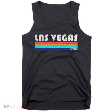 Vintage Las Vegas Nevada Stripe Logo Tank Top