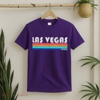 Vintage Las Vegas Nevada Stripe Logo T-Shirt thumb 2