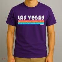 Vintage Las Vegas Nevada Stripe Logo T-Shirt thumb 3