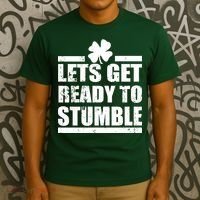 Vintage Let's Get Ready To Stumble Irish T-Shirt thumb 3