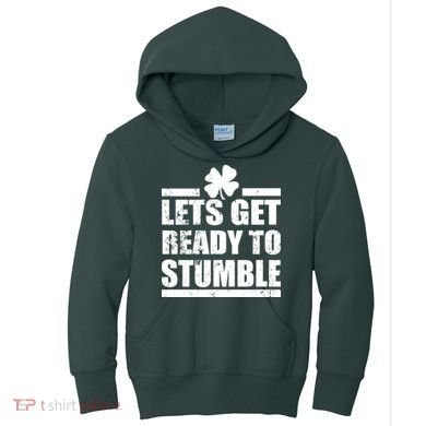 Vintage Let's Get Ready To Stumble Irish Kids Hoodie
