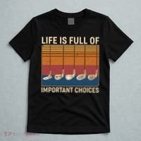 Vintage Life Is Full Of Important Choices Golfing T-Shirt thumb 5