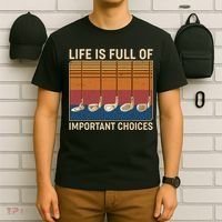 Vintage Life Is Full Of Important Choices Golfing T-Shirt thumb 6