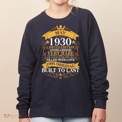 Vintage Limited Edition May 1930 Birthday Women's Sweatshirt