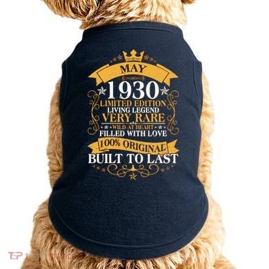 Vintage Limited Edition May 1930 Birthday Doggie Tank