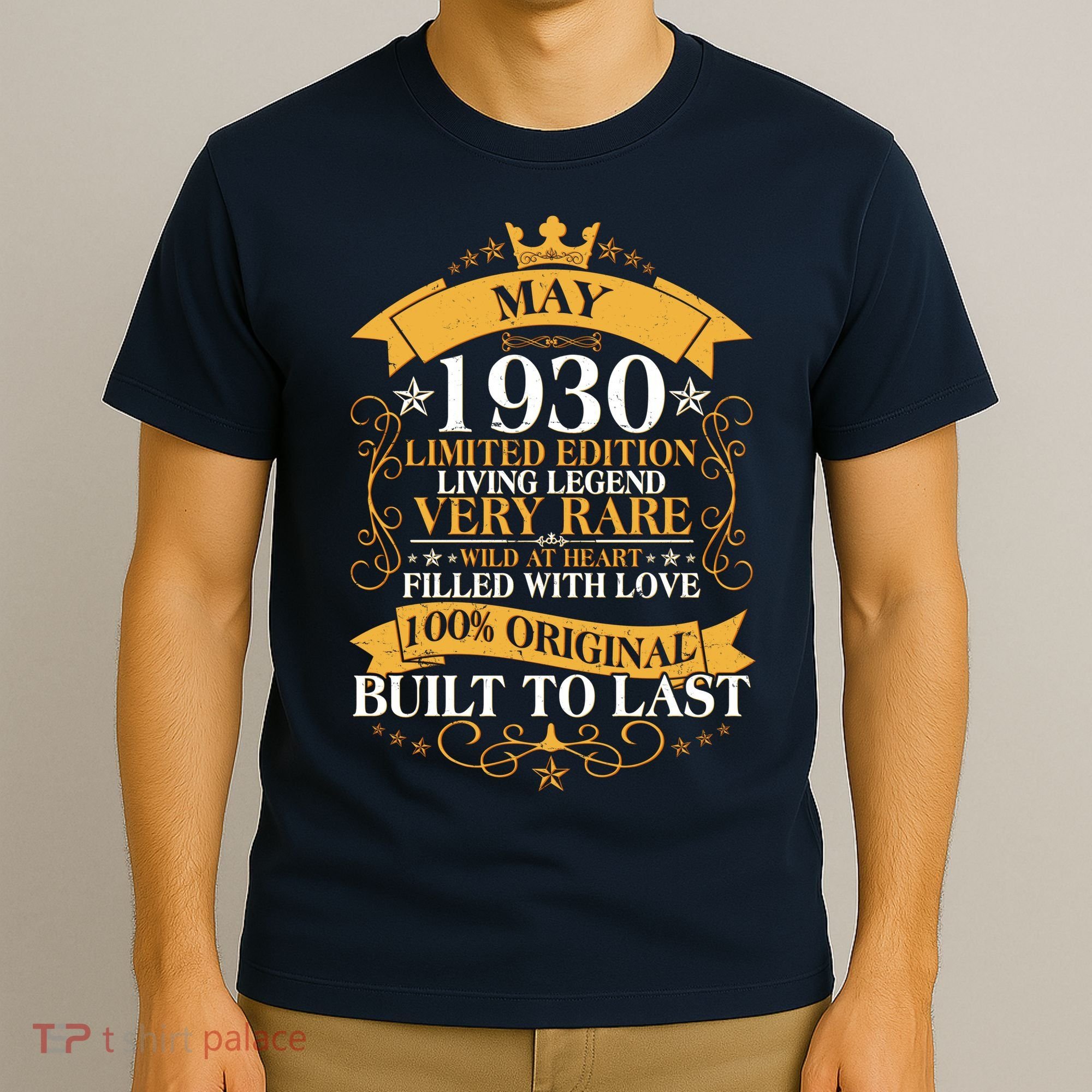 Vintage Limited Edition May 1930 Birthday T-Shirt