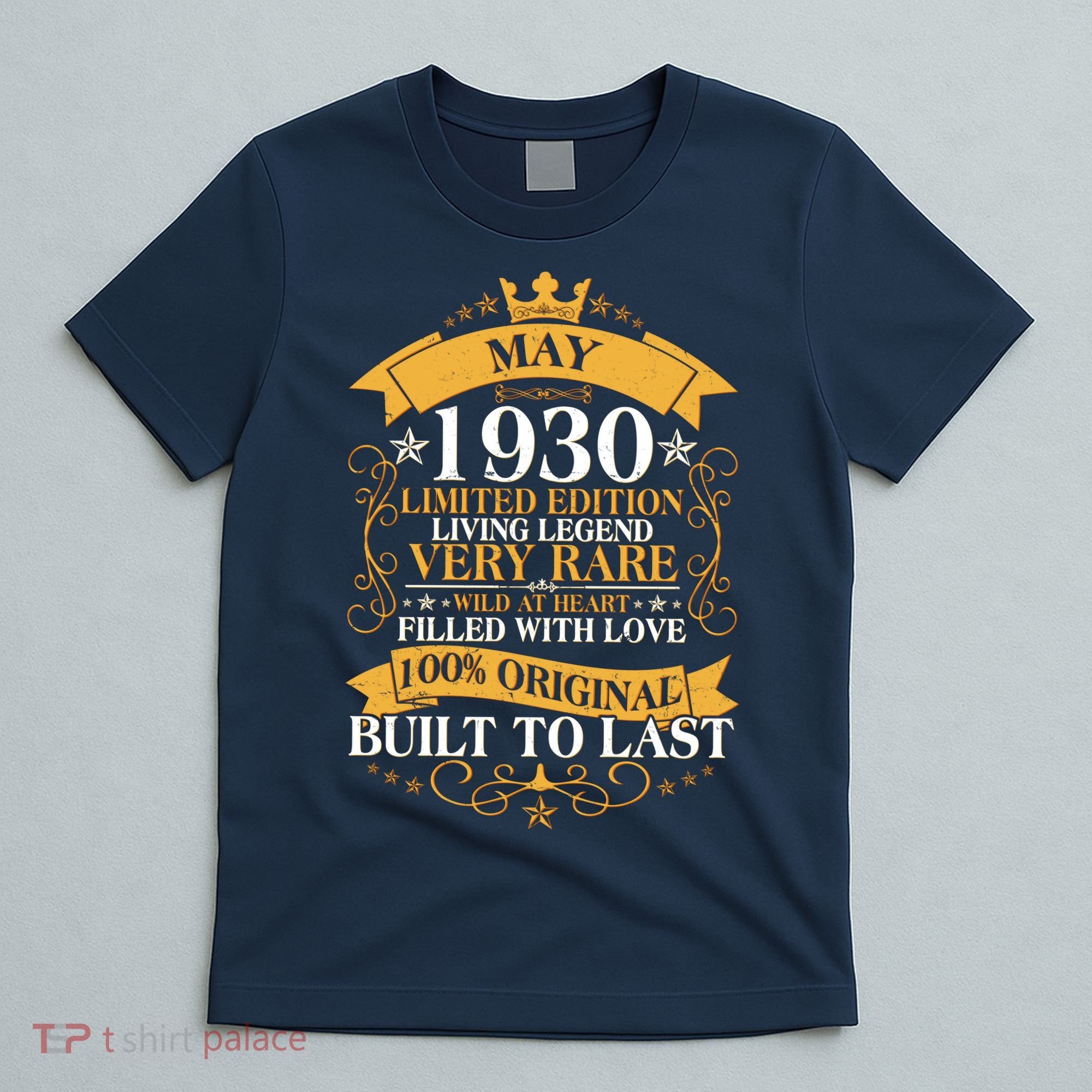 Vintage Limited Edition May 1930 Birthday T-Shirt