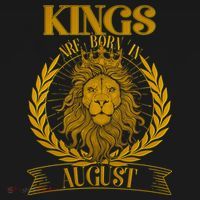 Vintage Lion Kings Are Born In August T-Shirt thumb 7