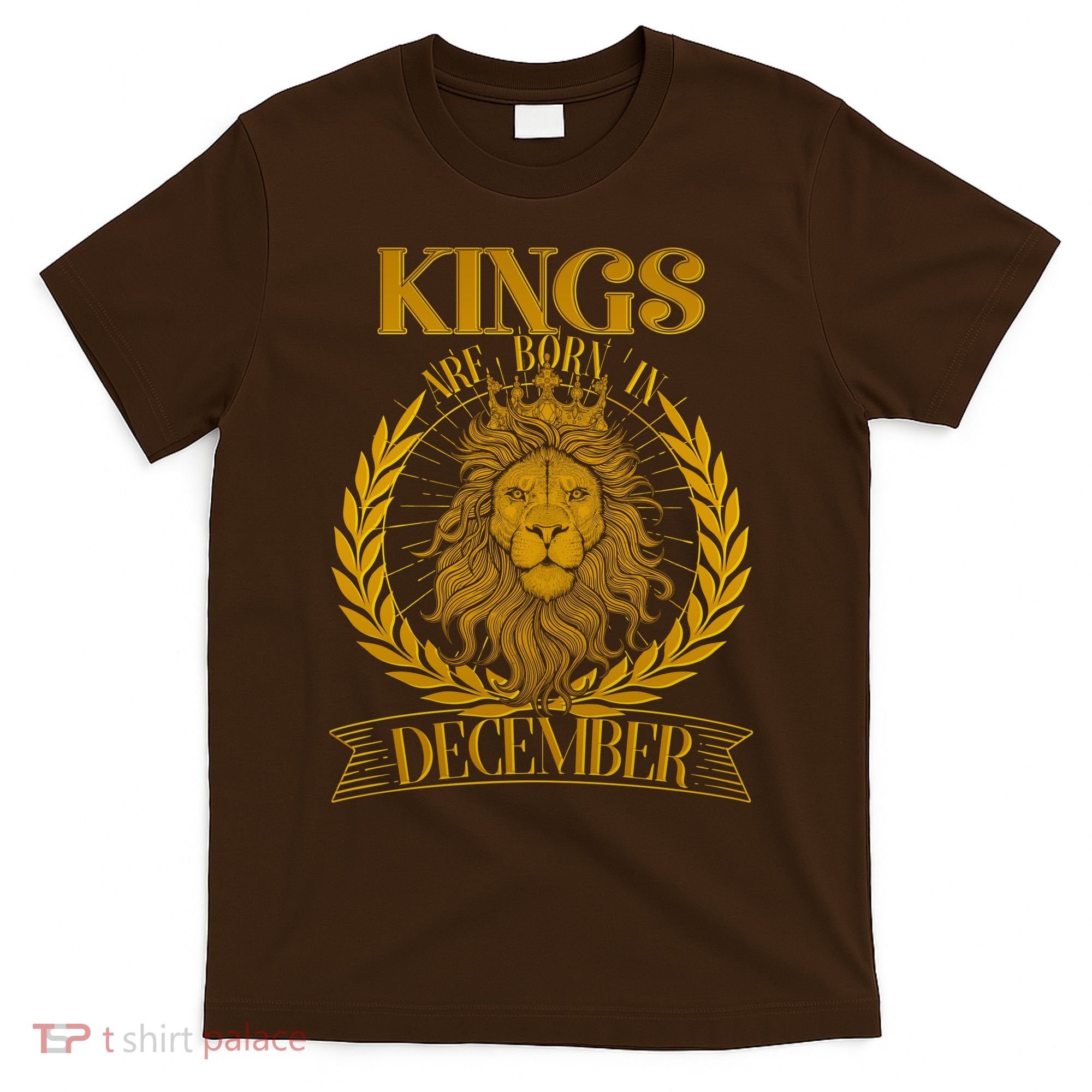 Vintage Lion Kings Are Born In December T-Shirt