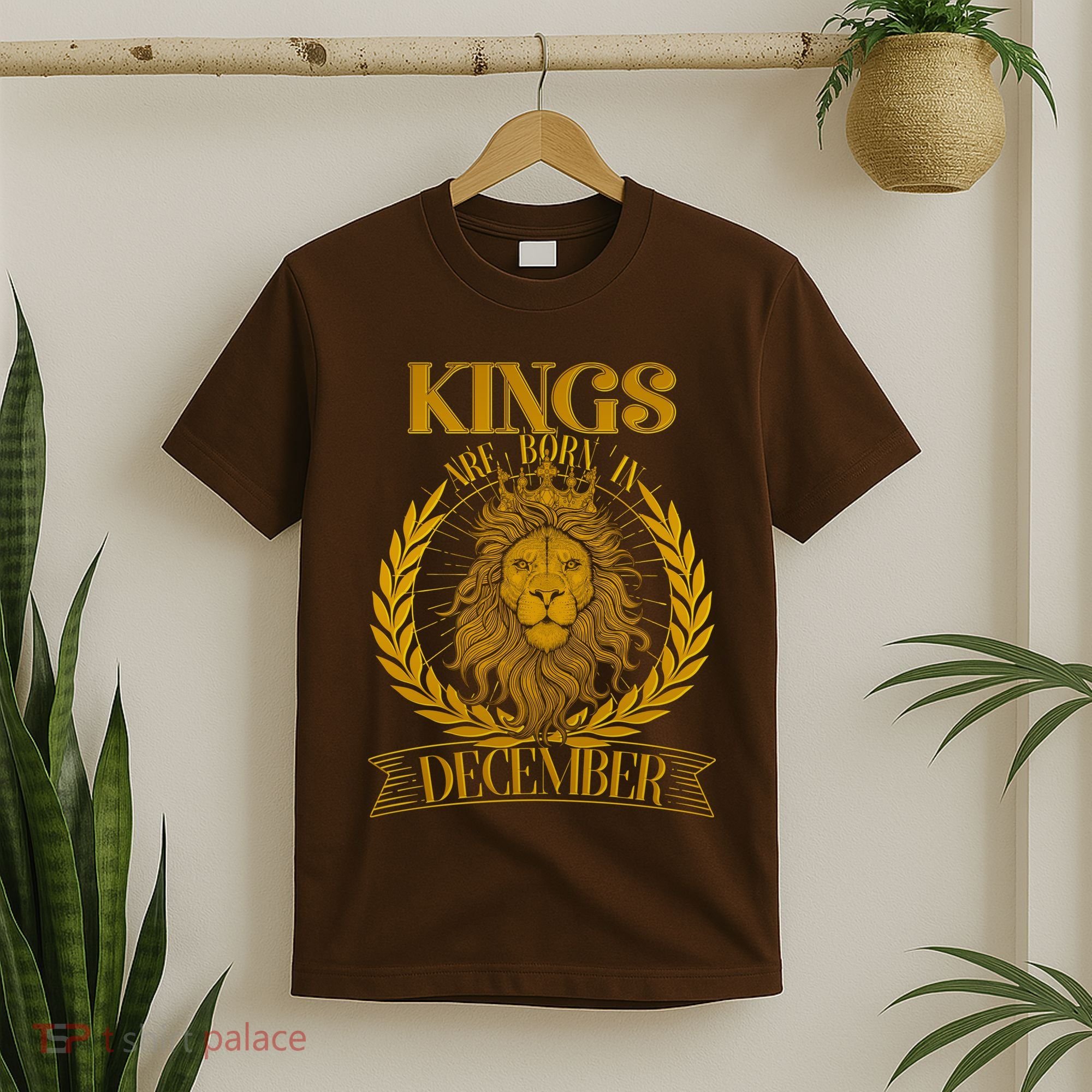 Vintage Lion Kings Are Born In December T-Shirt