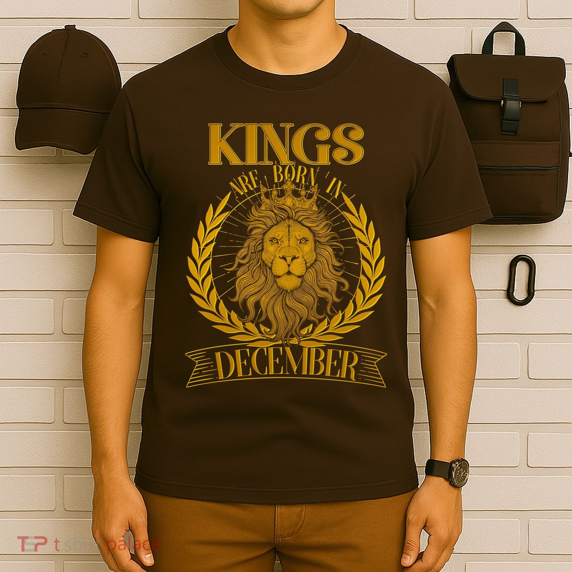 Vintage Lion Kings Are Born In December T-Shirt