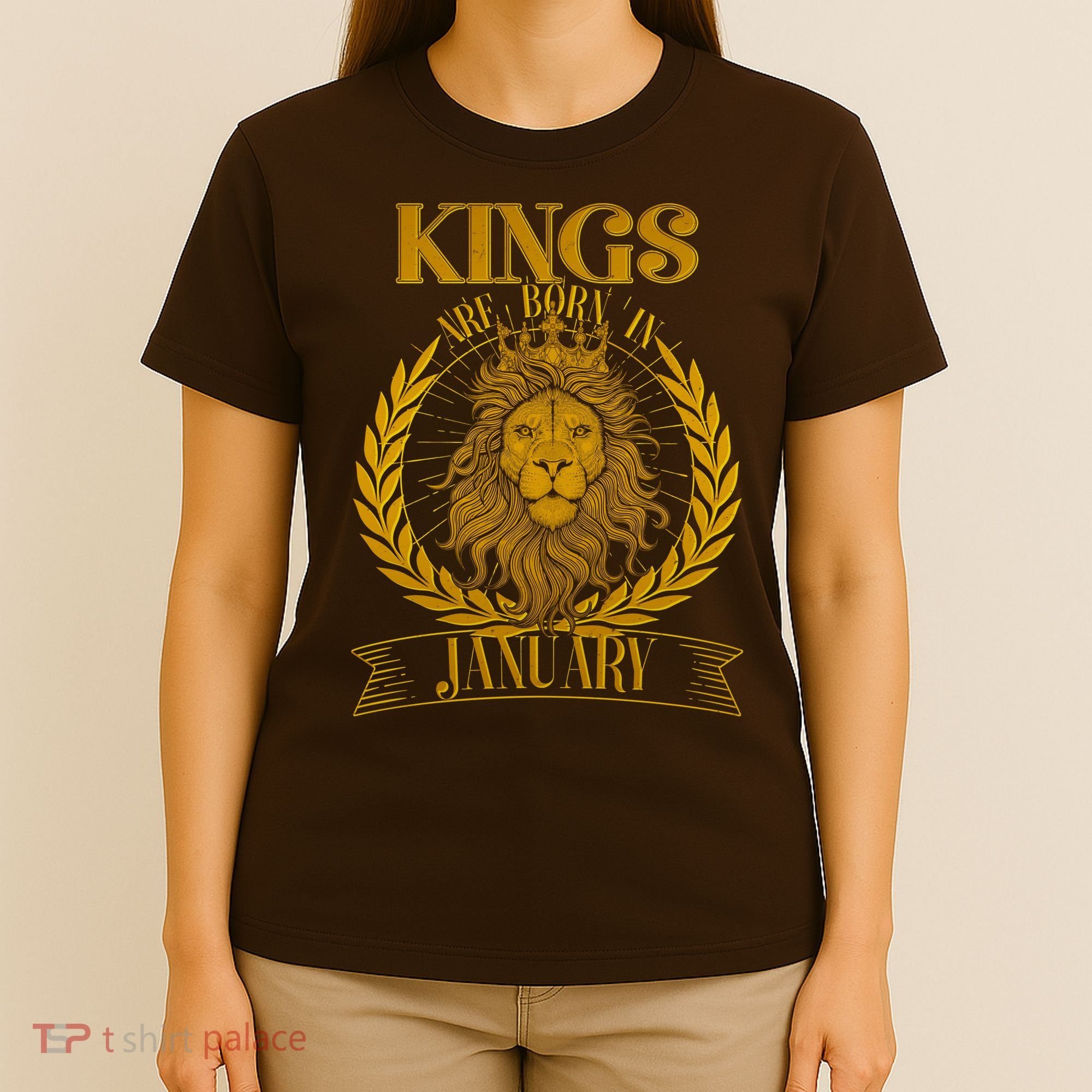 Vintage Lion Kings Are Born In January T-Shirt