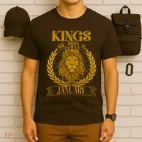 Vintage Lion Kings Are Born In January T-Shirt thumb 6