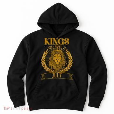 Vintage Lion Kings Are Born In July Hoodie