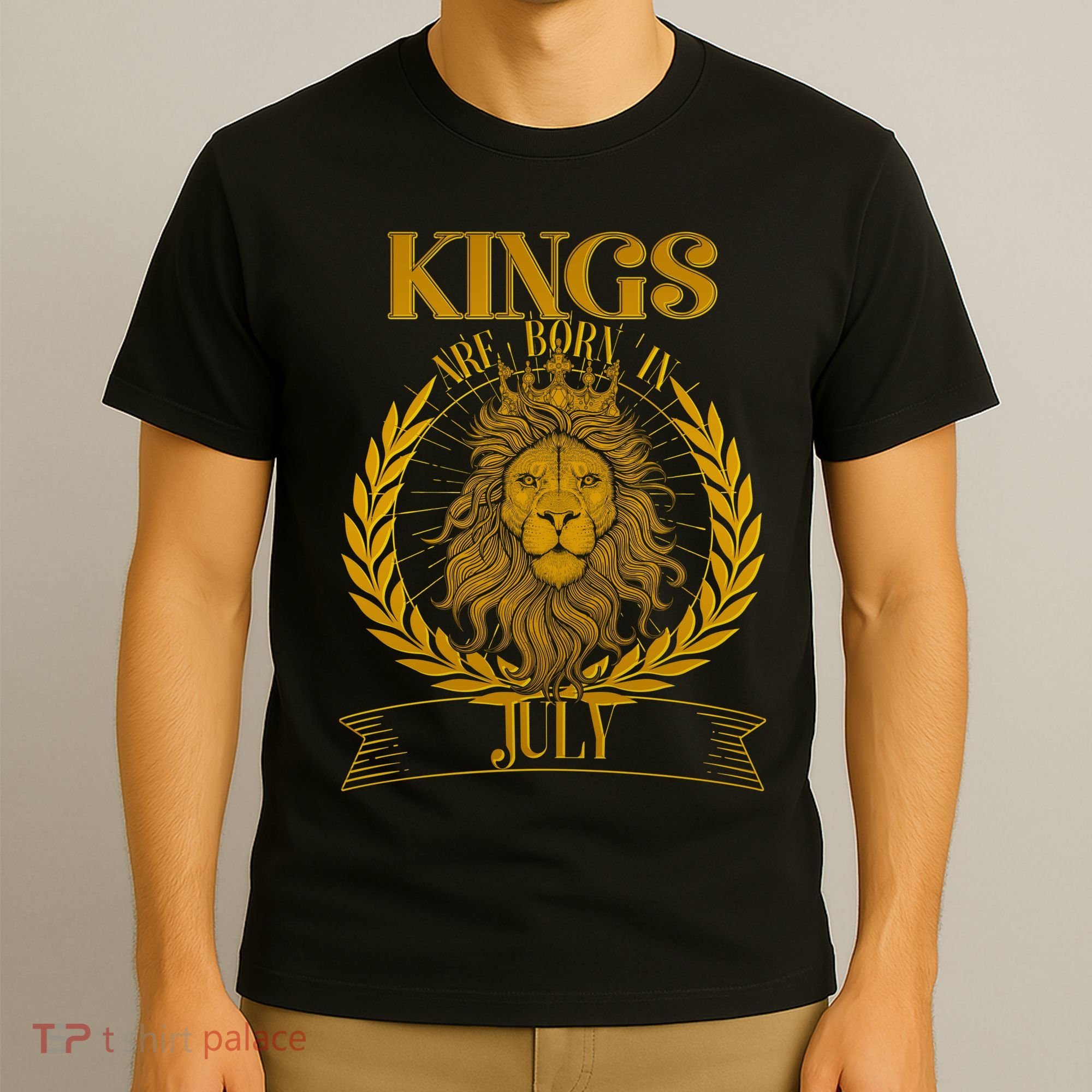 Vintage Lion Kings Are Born In July T-Shirt