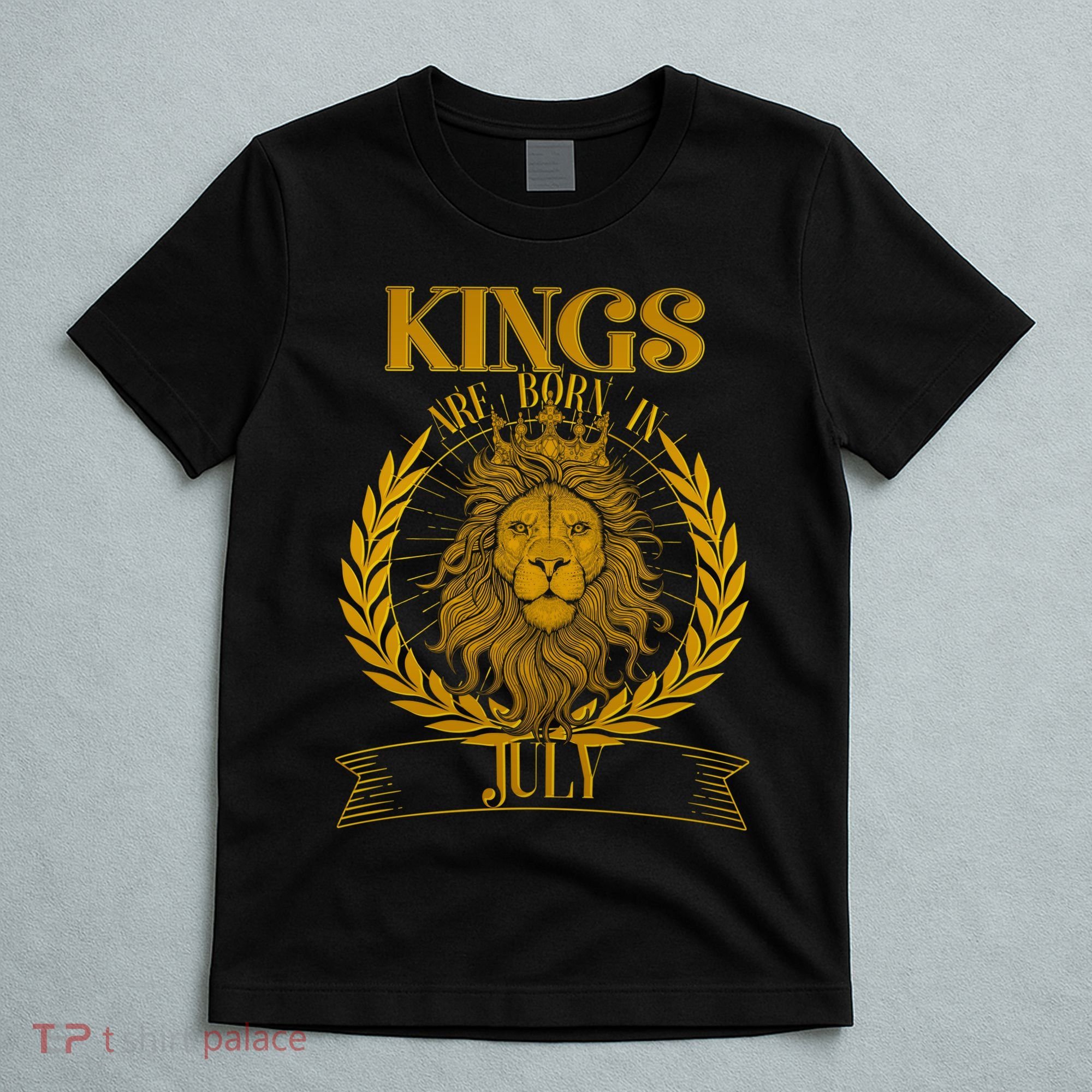 Vintage Lion Kings Are Born In July T-Shirt