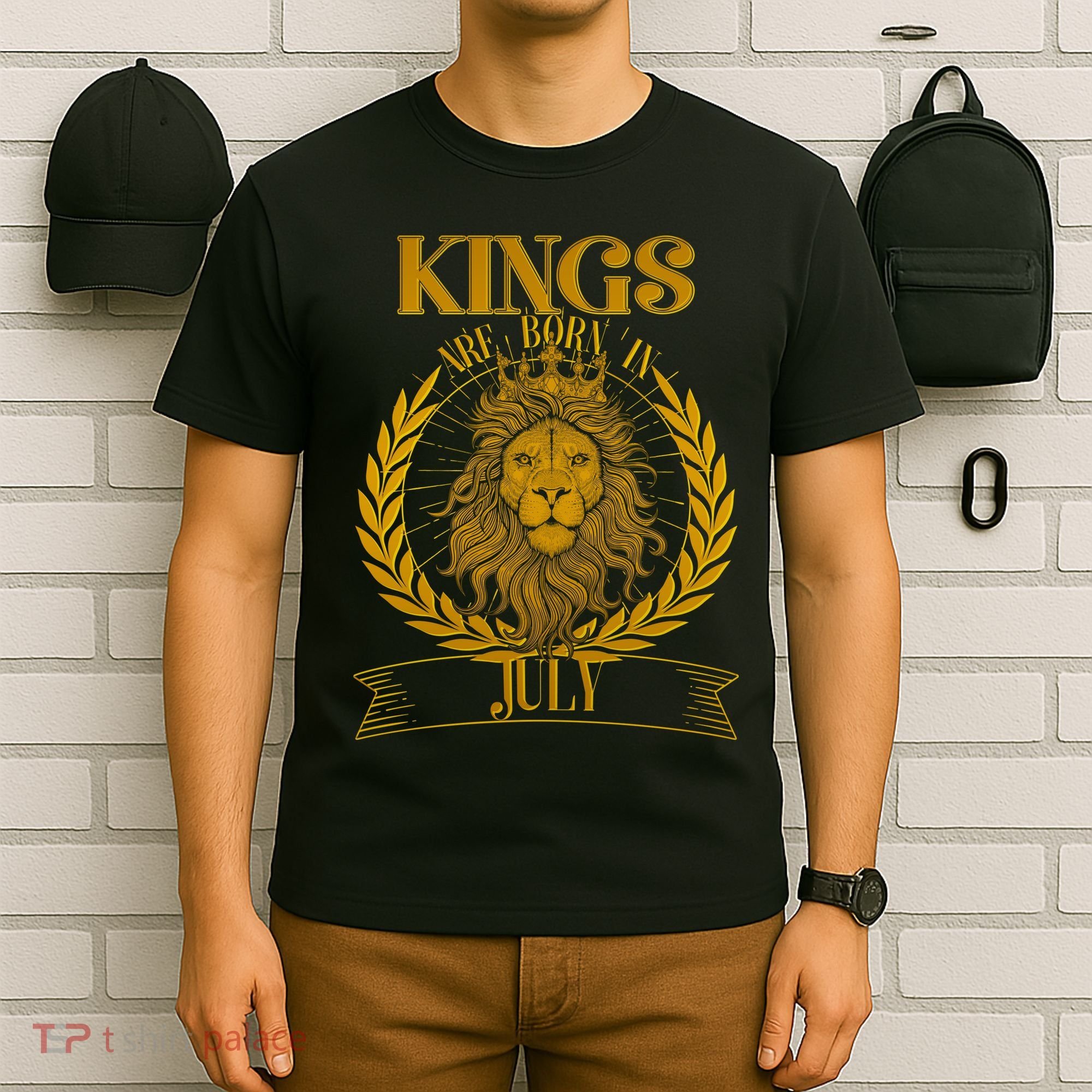 Vintage Lion Kings Are Born In July T-Shirt