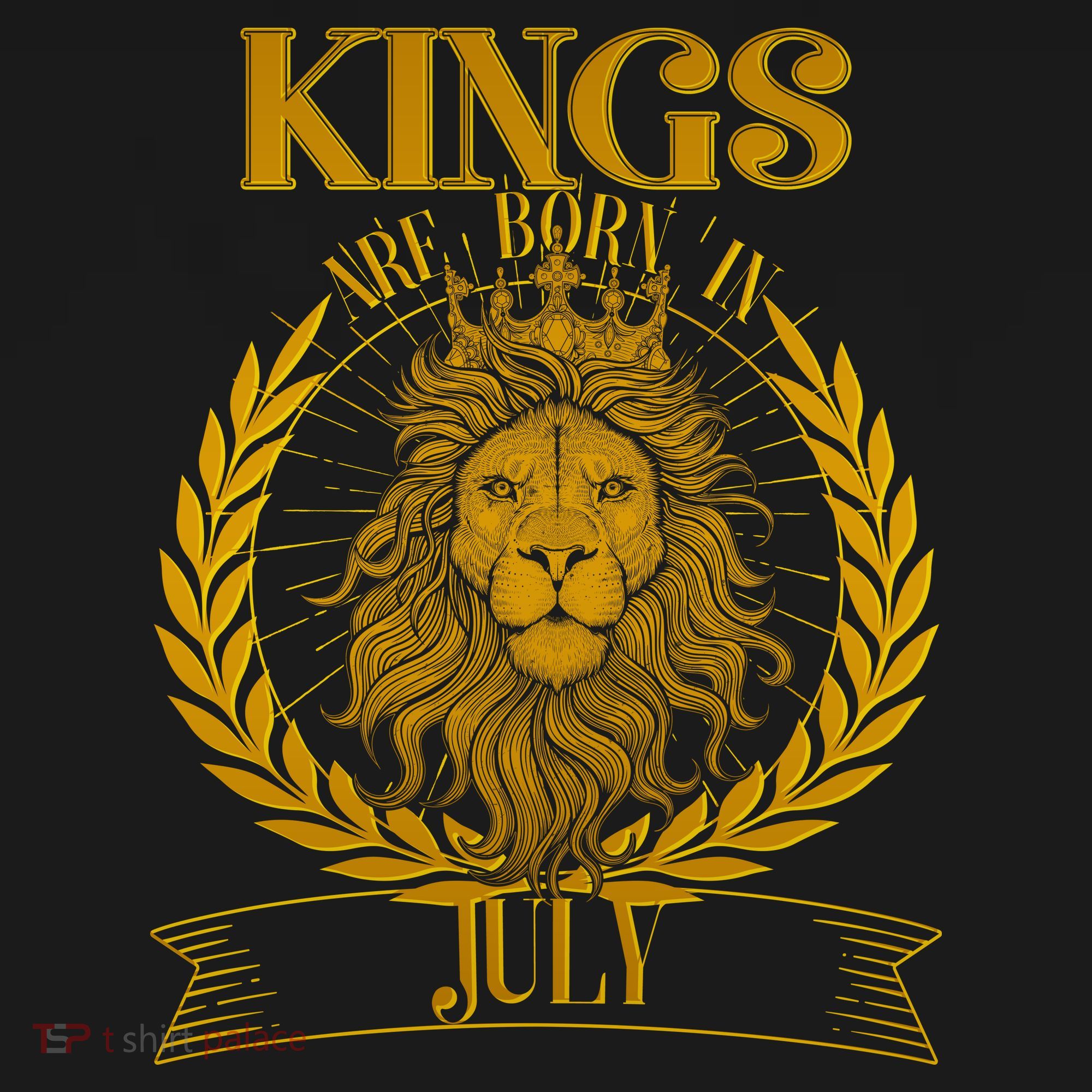 Vintage Lion Kings Are Born In July T-Shirt