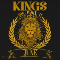 Vintage Lion Kings Are Born In June T-Shirt thumb 7