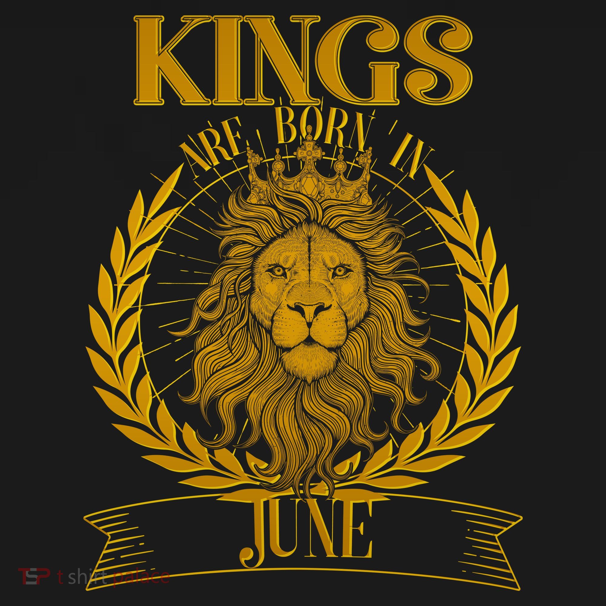 Vintage Lion Kings Are Born In June T-Shirt