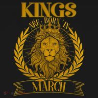 Vintage Lion Kings Are Born In March T-Shirt thumb 7