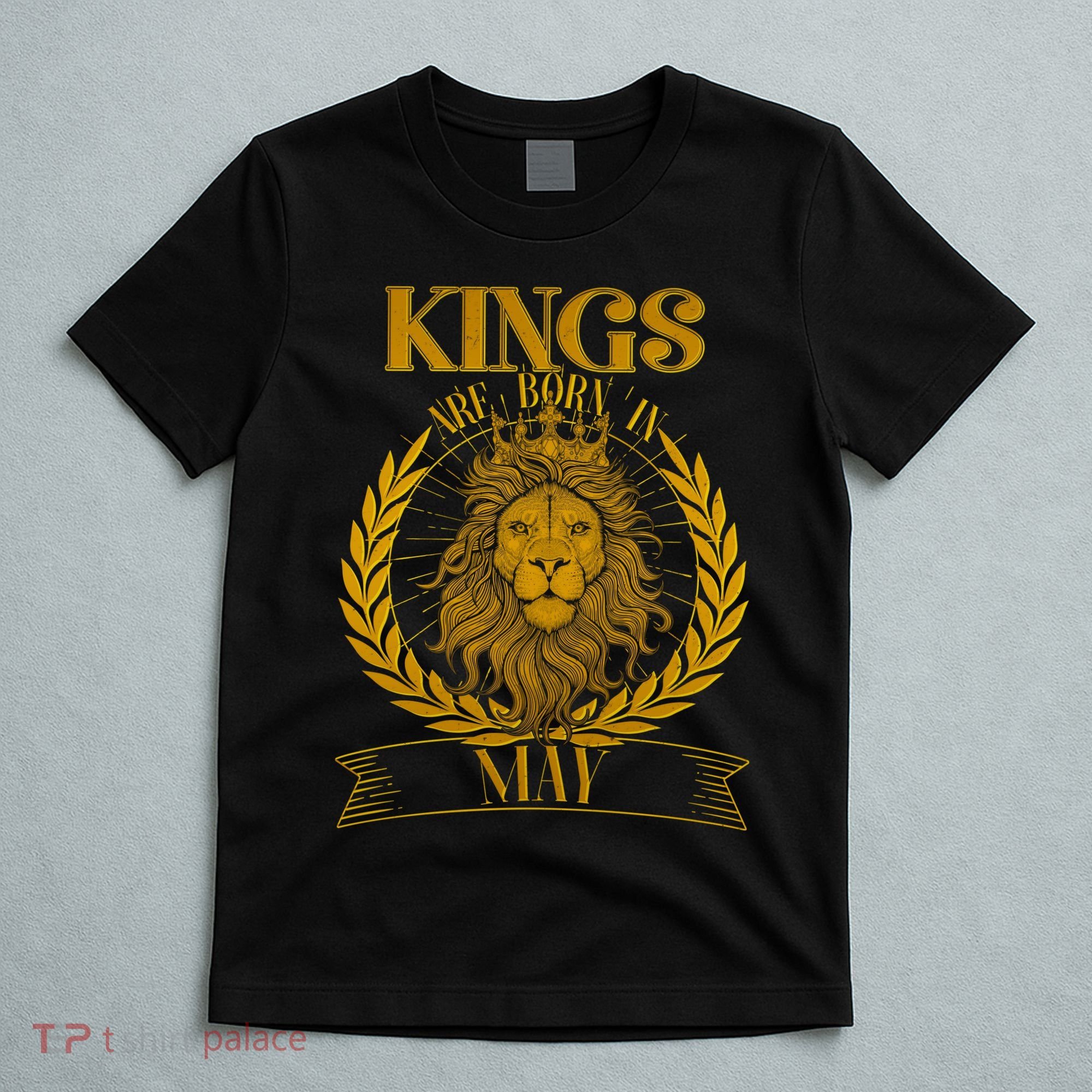 Vintage Lion Kings Are Born In May T-Shirt